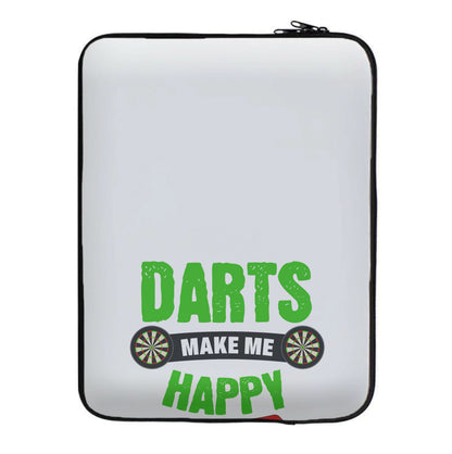 Darts Make Me Happy Laptop Sleeve