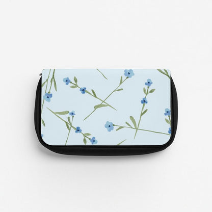 Baby Blue Floral Pattern Pencil Case