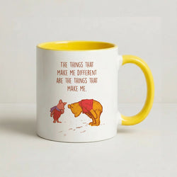 The Things That Make Me Different  Yellow Mug