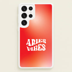 Aries Vibes Gradient Zodiac Galaxy S22 Ultra Case