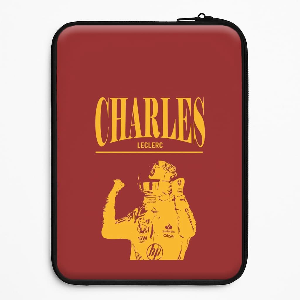 Charles Red And Gold Laptop Sleeve