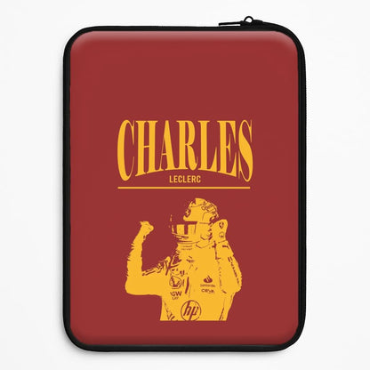 Charles Red And Gold Universal Laptop Sleeve