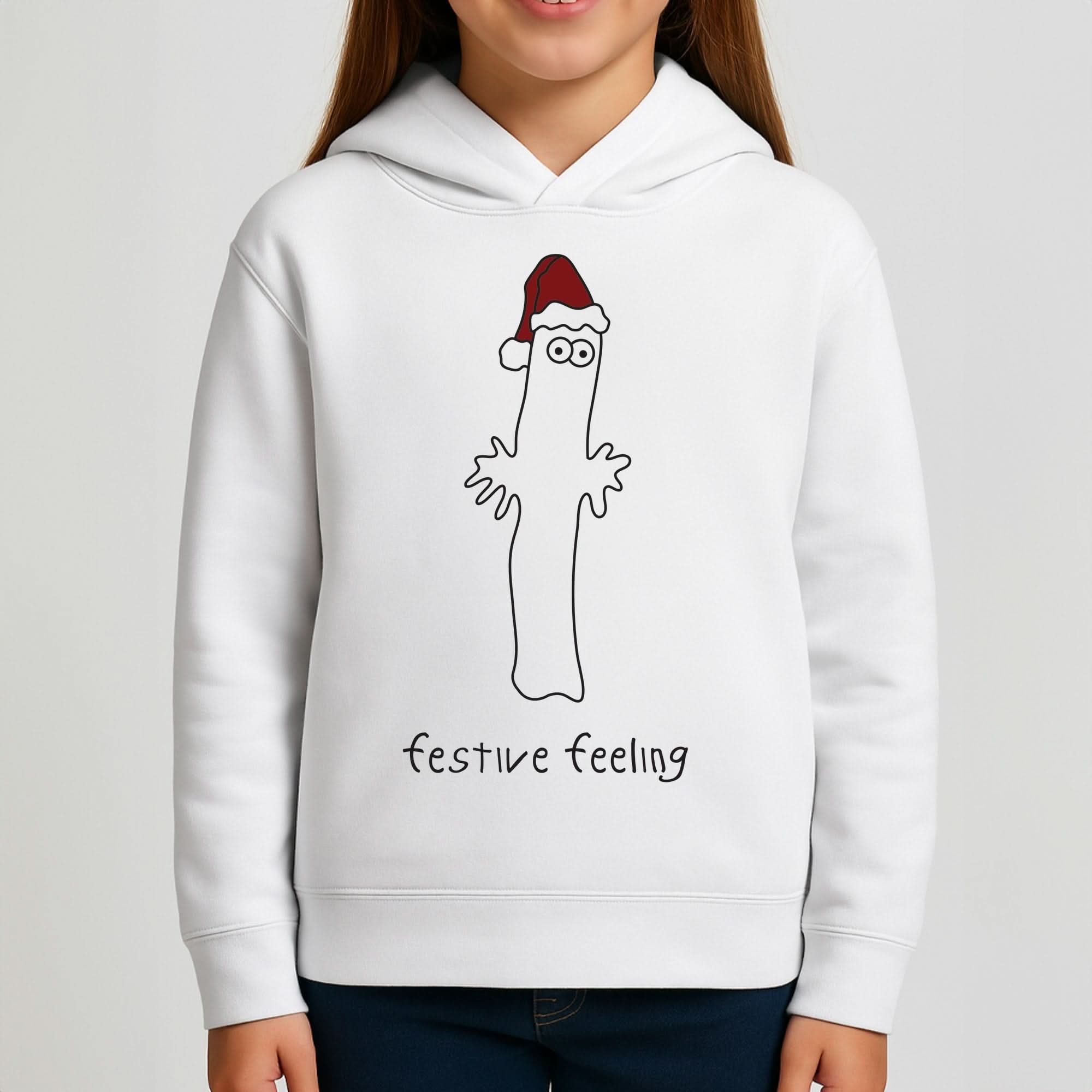 Festive Feeling Wiggly Moom Girls Hoodie