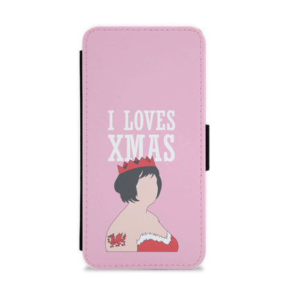 I Love Xmas Flip / Wallet Phone Case