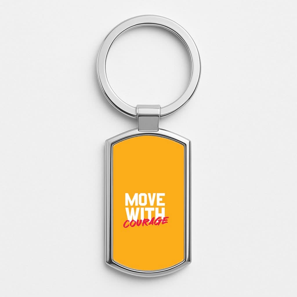 Move With Courage Luxury Keyring