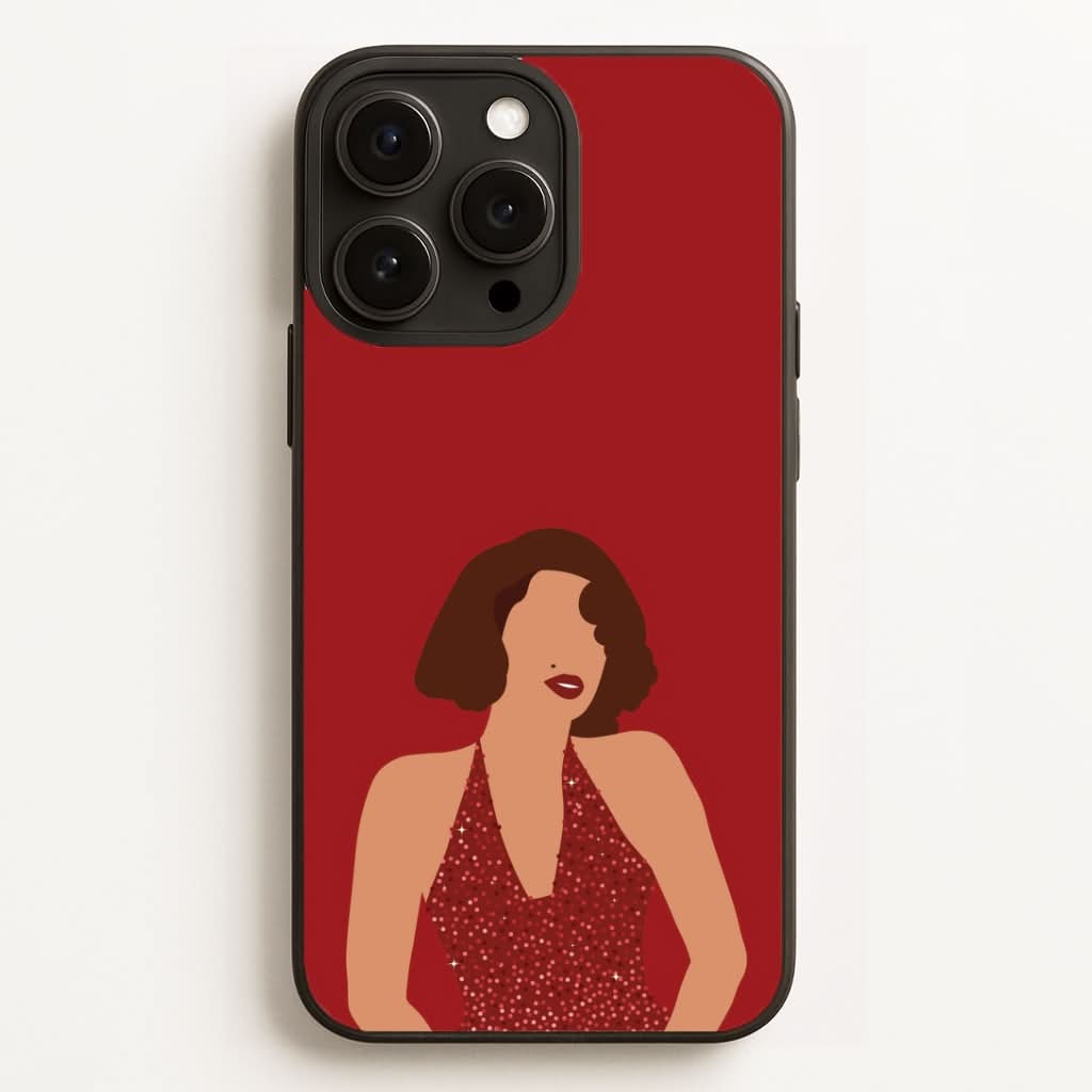 Red Sparkly Dress Phone Case