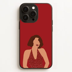 Red Sparkly Dress Phone Case