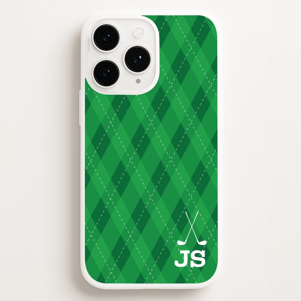 Personalised Golf Pattern Phone Case