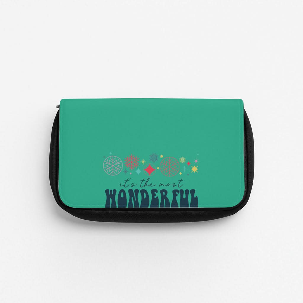 The Most Wonderful Time Of The Year Geometric Pencil Case