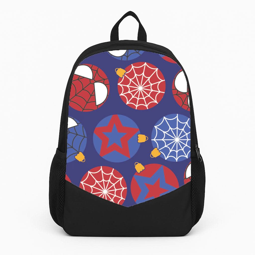 Spider Hero Baubles Pattern Backpack