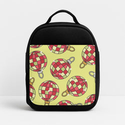 Disco Baubles Pattern Insulated Lunch Bag