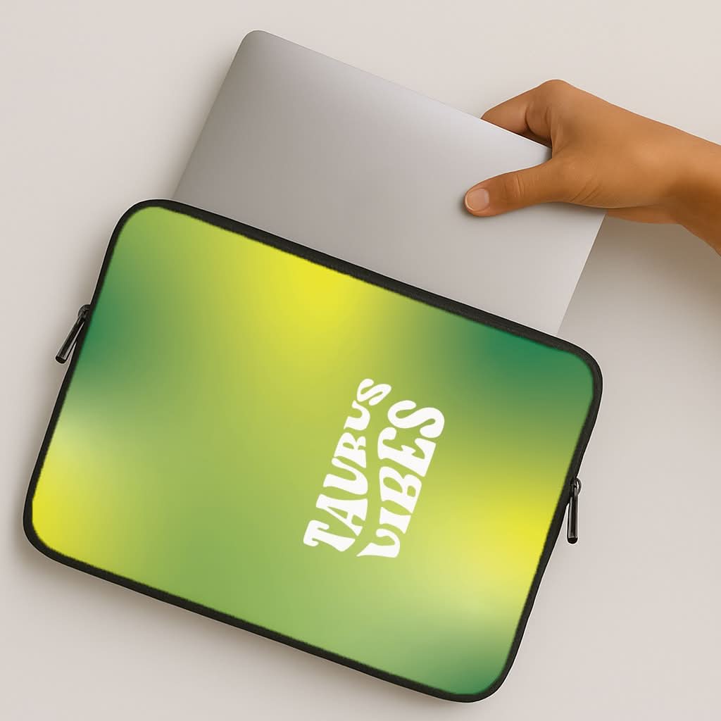Taurus Vibes Gradient Zodiac MacBook Cover