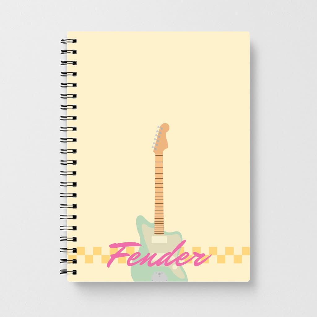 Blue Guitar Fender Notebook
