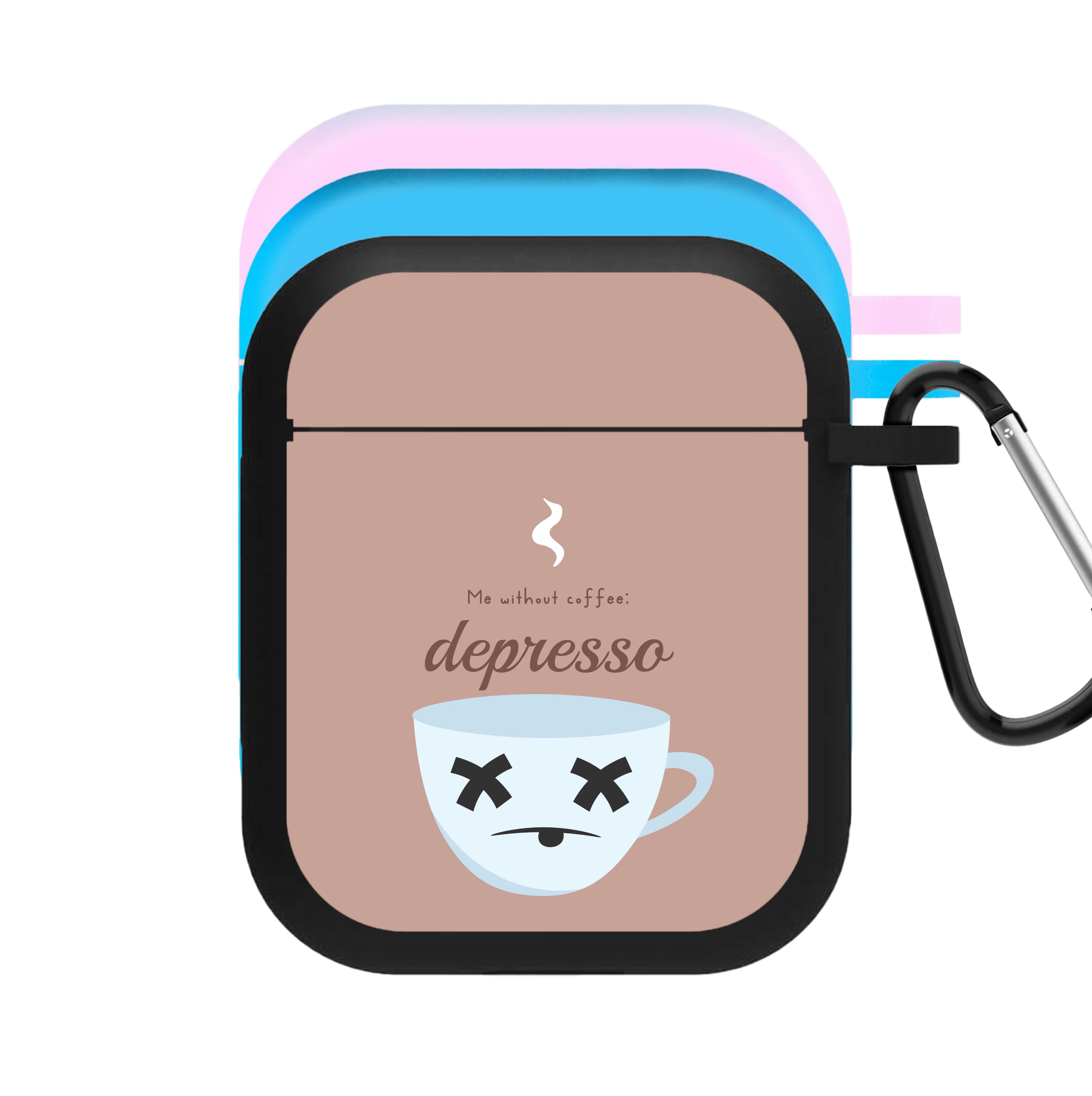 Depresso - Funny Quotes AirPods Case