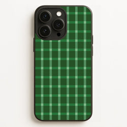 Dark Green Tartan Christmas Pattern iPhone 12 Pro Max Case