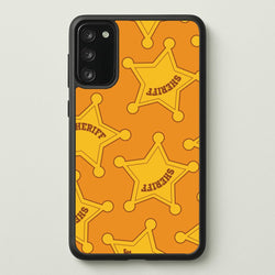 Sheriff Badge Pattern Galaxy S20 Case