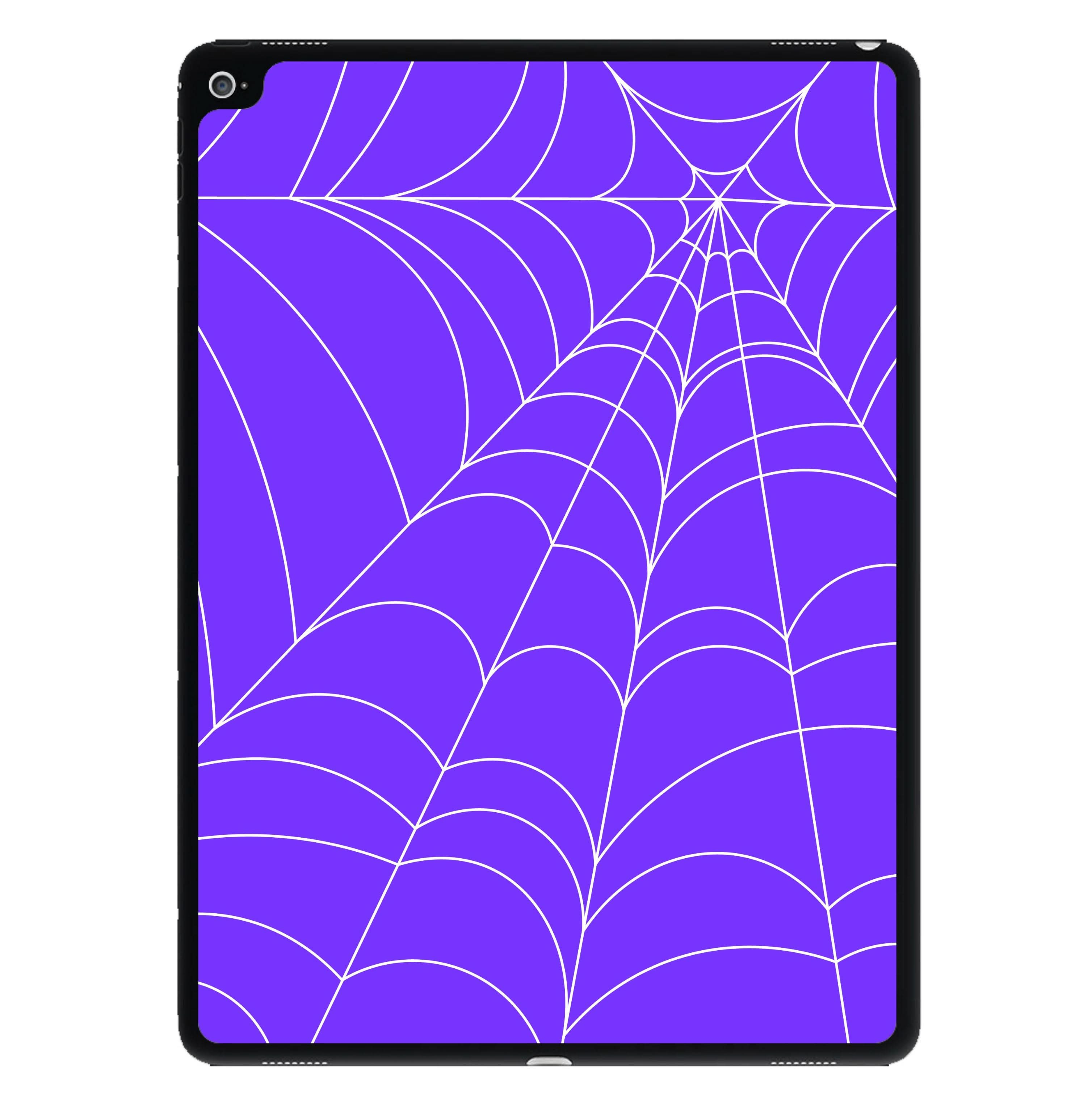 Purple Cobweb Pattern iPad Case