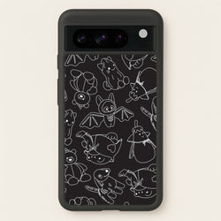 Halloween Plushies Pattern II - Halloween Google Pixel 8 Pro Case