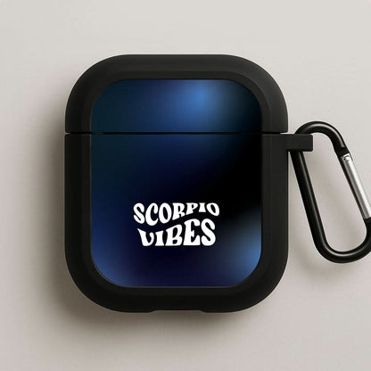 Scorpio Vibes Gradient Zodiac Black AirPods Case