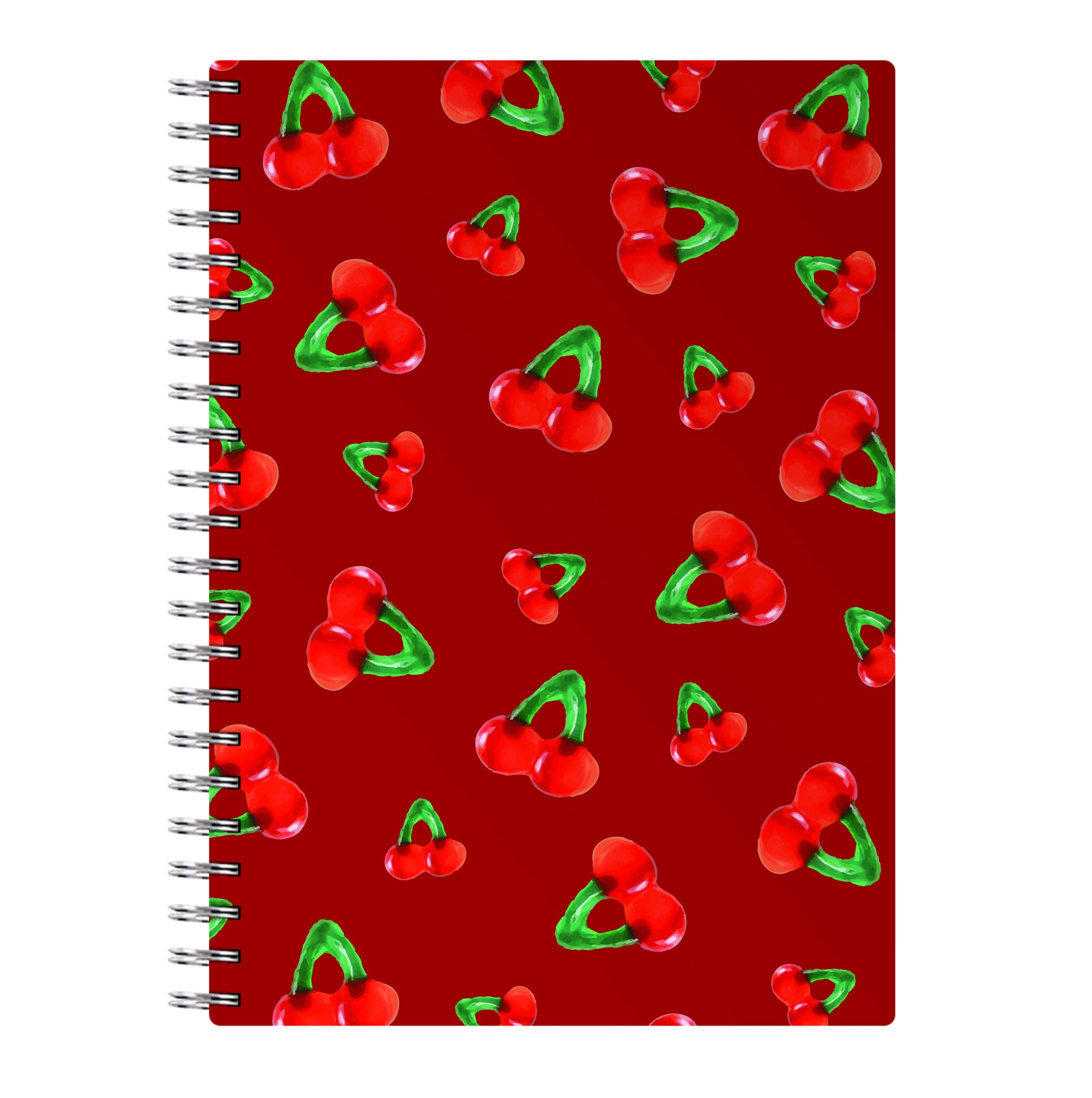 Gummy Cherries Pattern Notebook