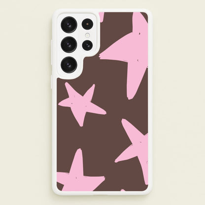 Chocolate & Strawberry Stars Galaxy S22 Ultra Case