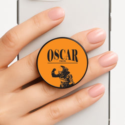 Oscar Orange And Black Phone Grip