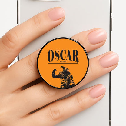 Oscar Orange And Black Phone Grip
