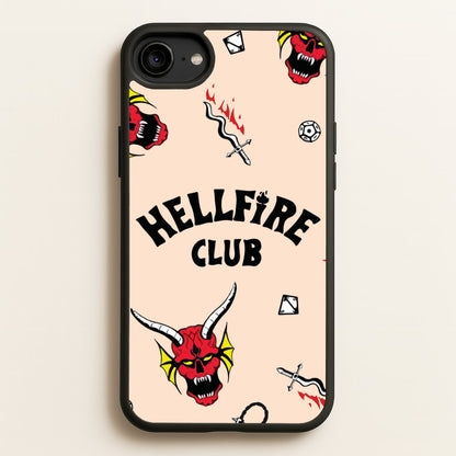 Hellfire Club Icons Collage Peach iPhone 6 / 7 / 8 / SE Case