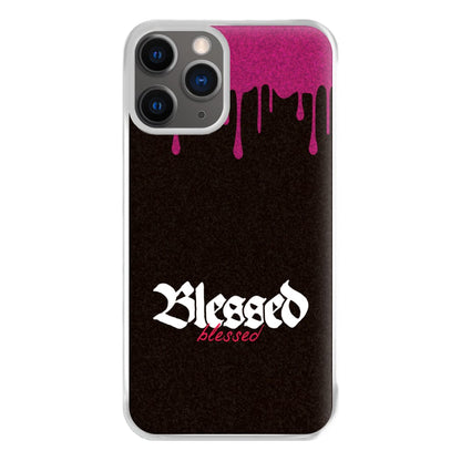 Glitter Blessed iPhone 12 Pro Max Case