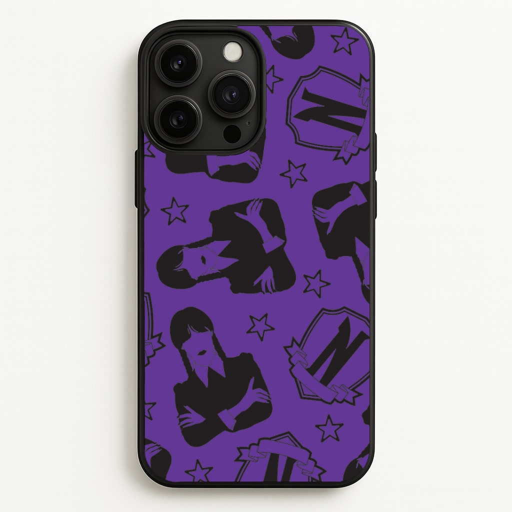 Wednesday Pattern iPhone 13 Pro Case