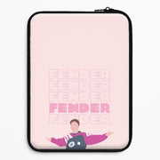Fender Pink Sports Jersey Laptop Sleeve 1