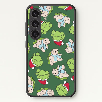 Grumpy Christmas Plushies Pattern Galaxy S25 Case