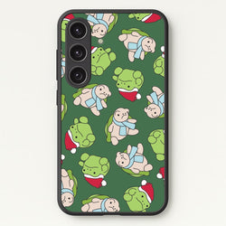 Grumpy Christmas Plushies Pattern Galaxy S24FE Case