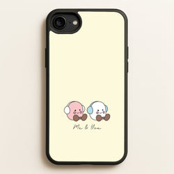 Cute Christmas Marshmellow Plushies iPhone 6 / 7 / 8 / SE Case