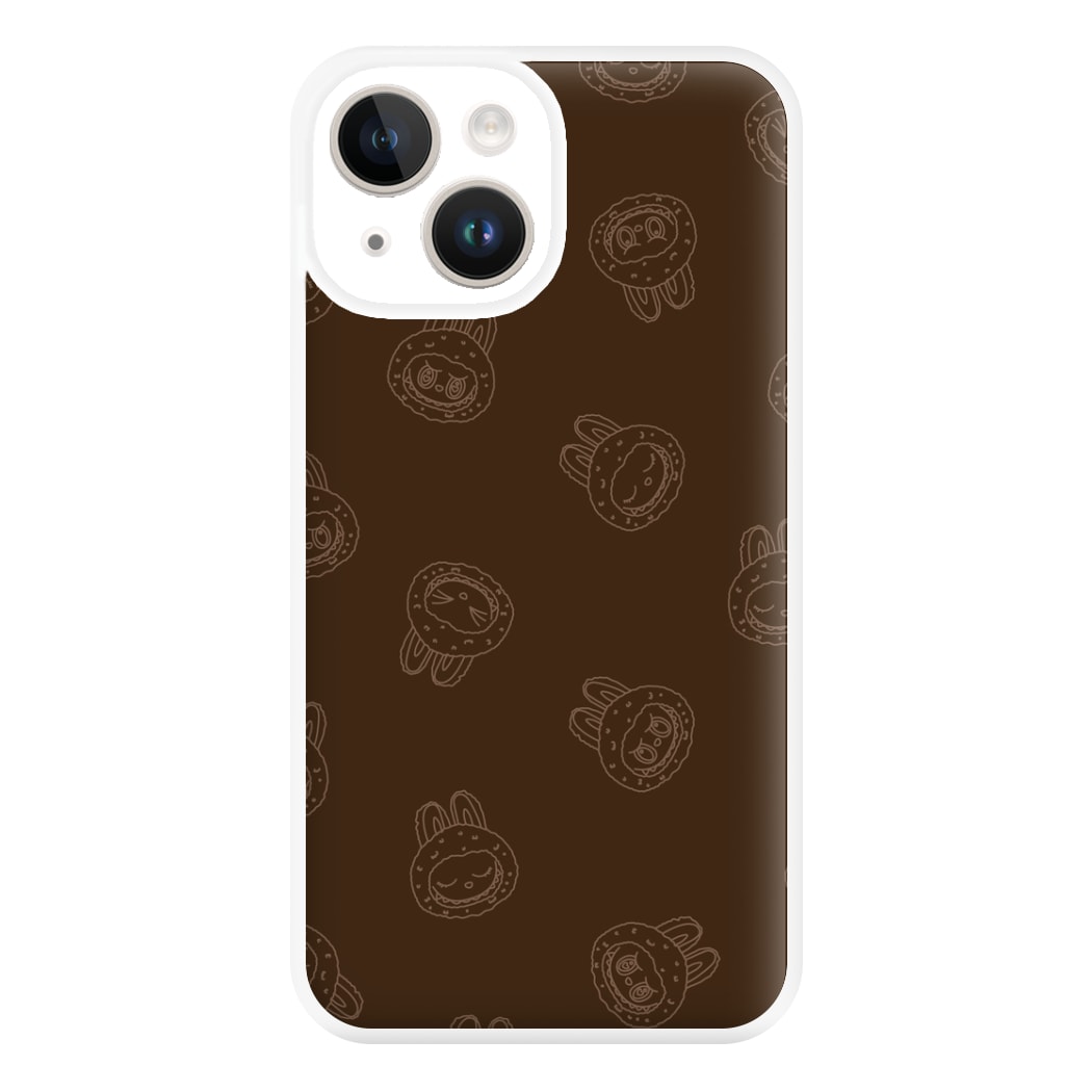 Monsters Outline Pattern I iPhone 14 Case
