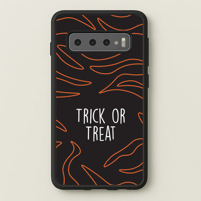 Zebra Print Trick Or Treat Galaxy S10 Case