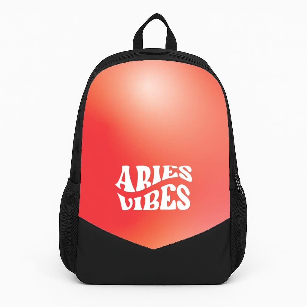 Aries Vibes Gradient Zodiac Backpack