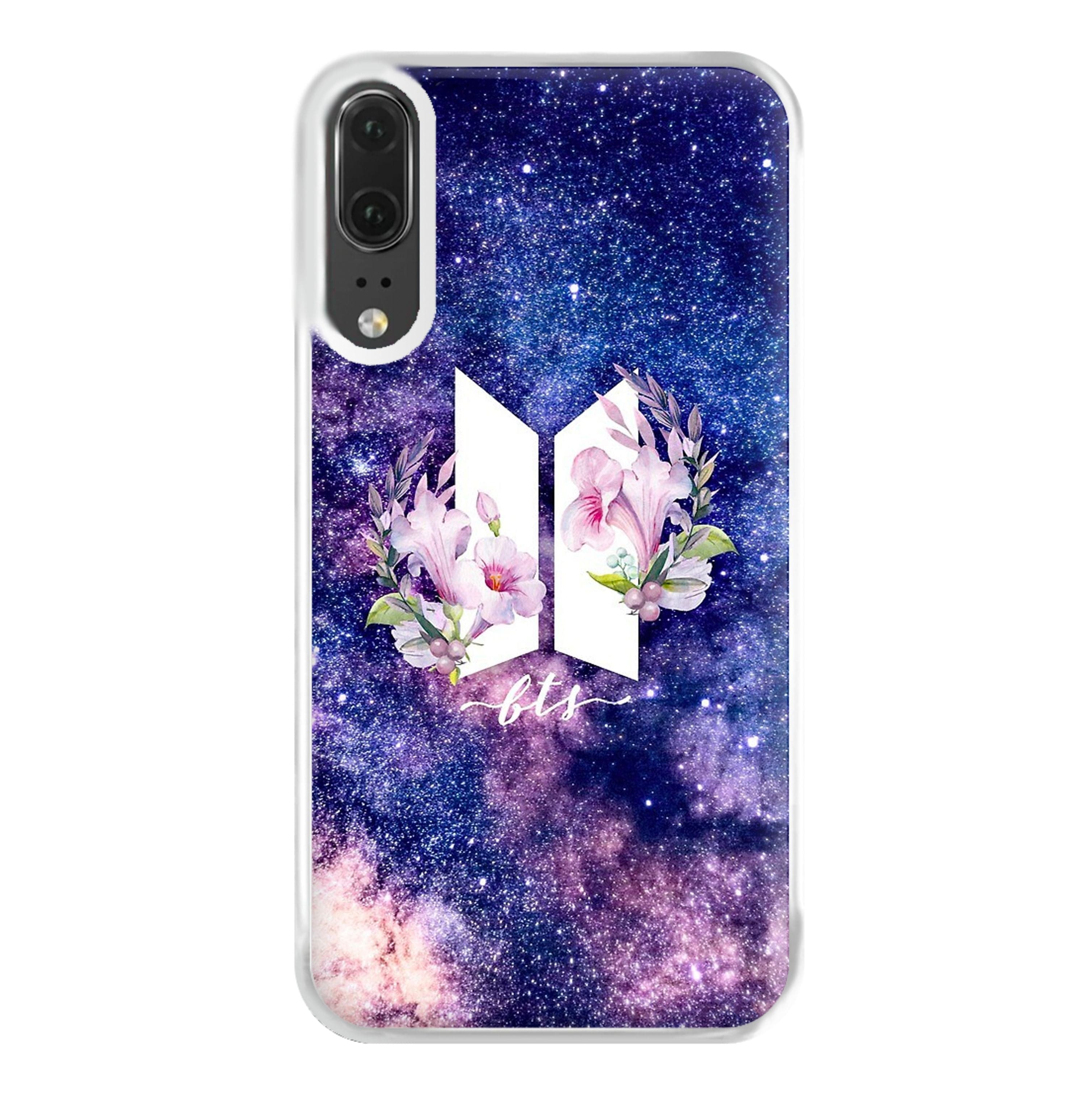 Galaxy Floral K-Pop Band Logo Phone Case