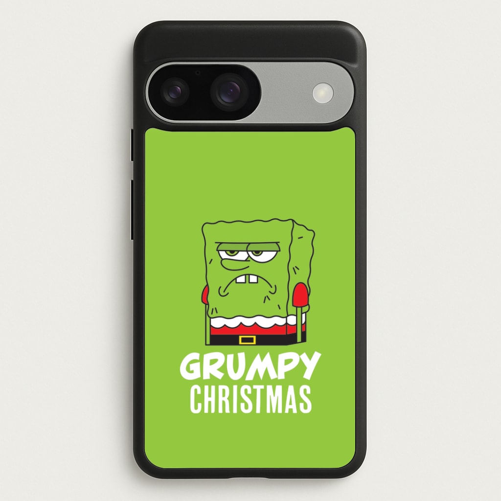 Grumpy Christmas Cartoon Sponge Google Pixel 9 / 9 Pro Case