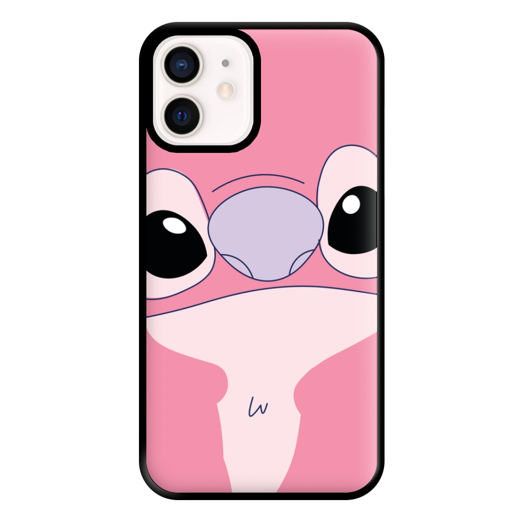Cute Pink Alien Face iPhone 12 Mini Case