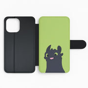 Black Fury Dragon Flip / Wallet Phone Case 2