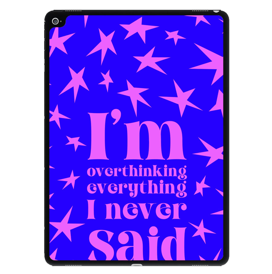 I'm Overthinking Everything - Gracie Abrams iPad Case
