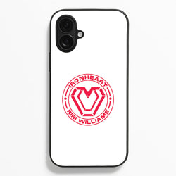 Metal Heart Riri iPhone 16 Plus Case