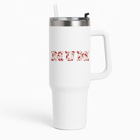 Floral Varsity Mum Tumbler