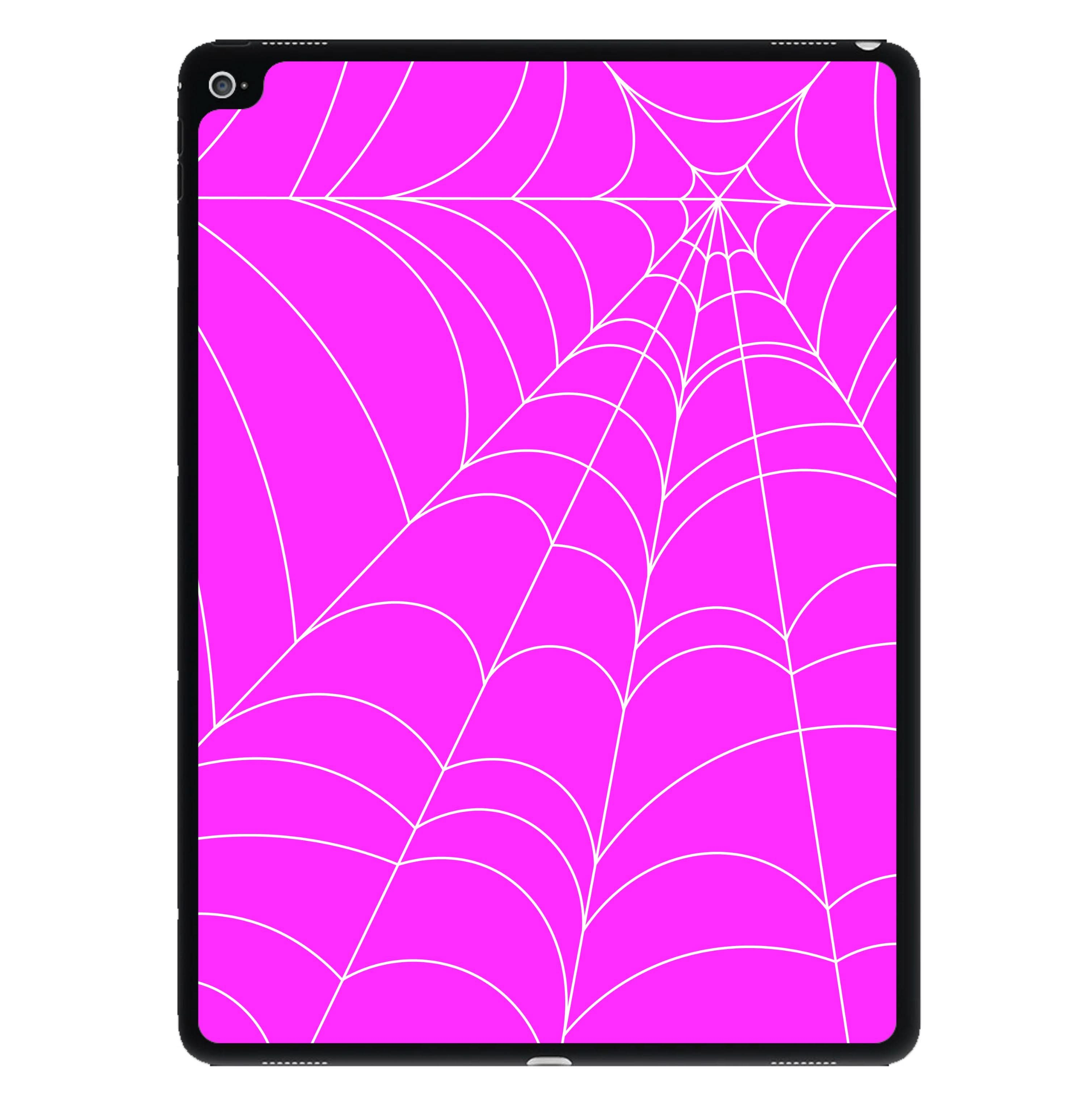 Pink Cobwebs Pattern iPad Case