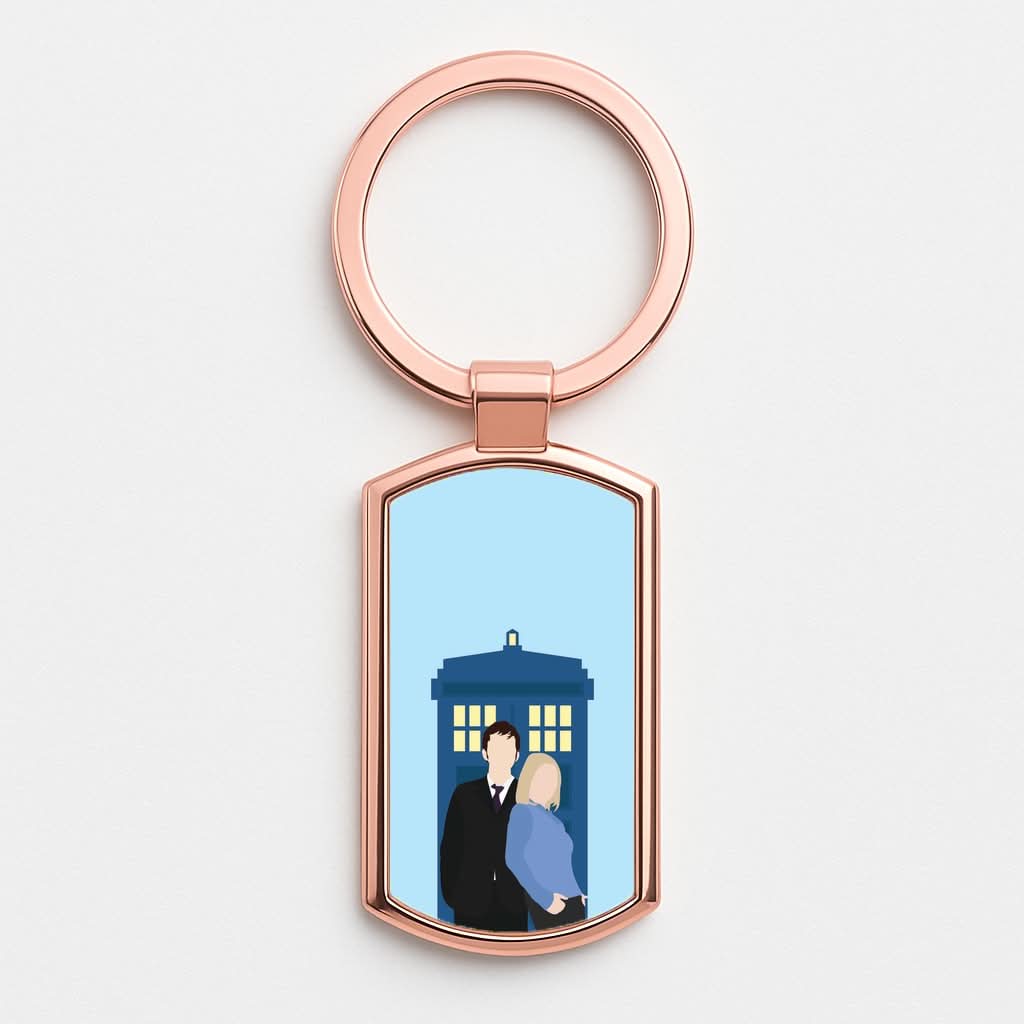 Rose And The Doc Rose Gold Keyring