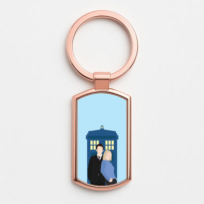 Rose And The Doc Rose Gold Keyring