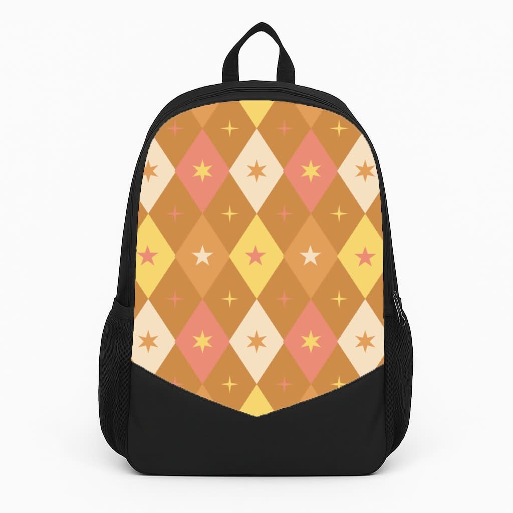 Retro Christmas Argyle Pattern Backpack