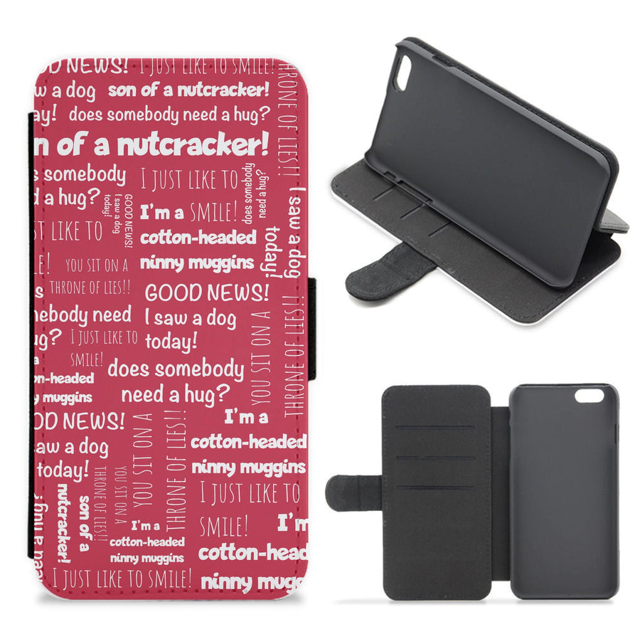 Elf Quotes Flip / Wallet Phone Case