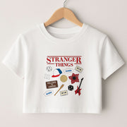 Stranger Things Cartoon Icons Crop top 1